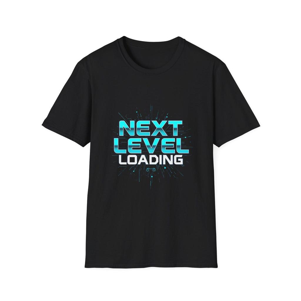 Next Level Loading T-Shirt | Gamer Progress Bar Design | Gaming Tee Gift for Gamers