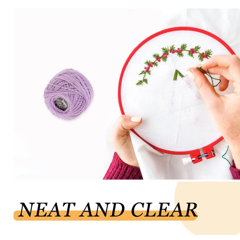 Embroidery Thread Set 16 Colors Cross Stitch Wool Cotton Thread DIY Color Hand-sewn Lace Embroidery Thread