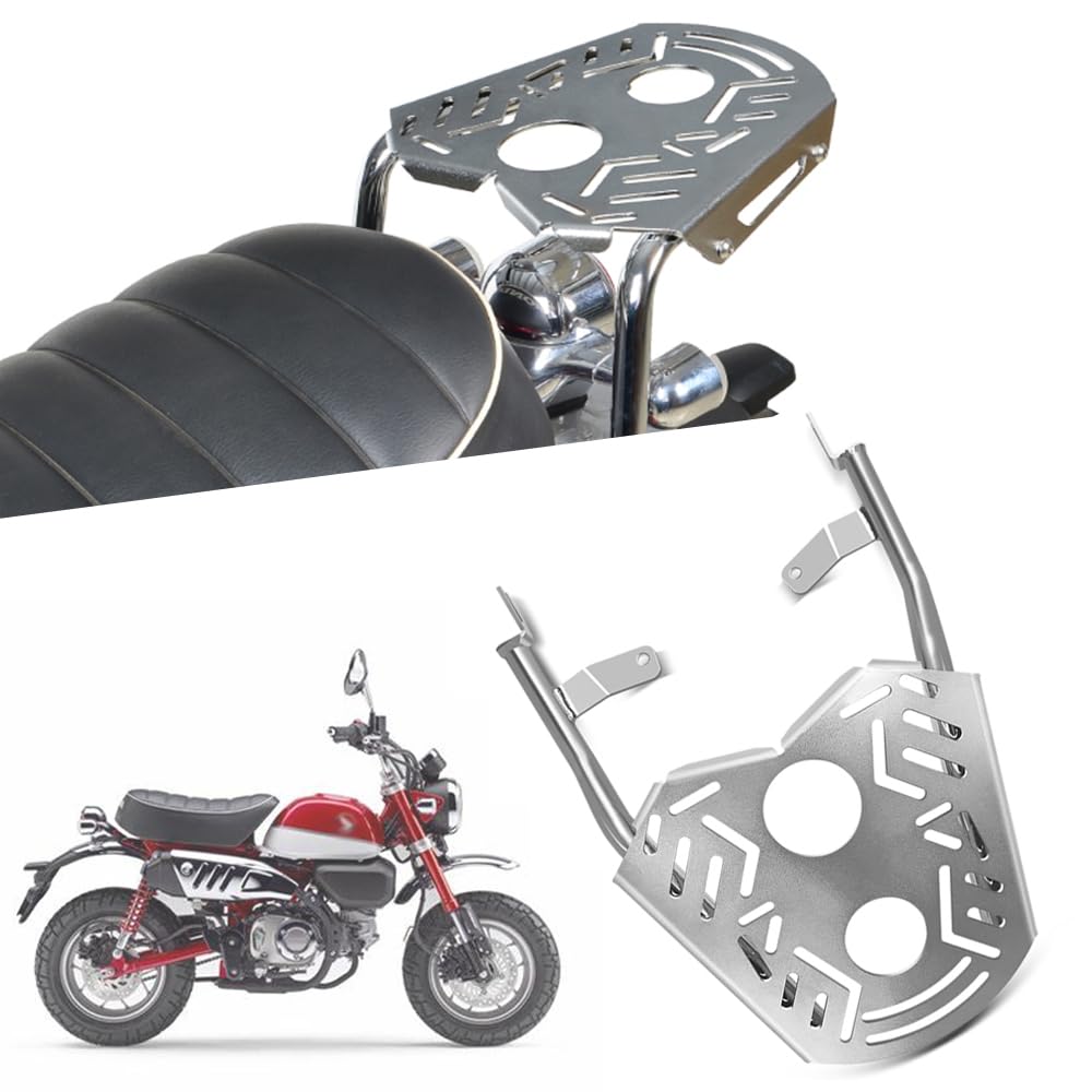

Silver Style Motorcycle Rear Luggage Rack Trunk Support for MONKEY 125 (2018-2025, 2019, 2020, 2021, 2022, 2023, 2024)