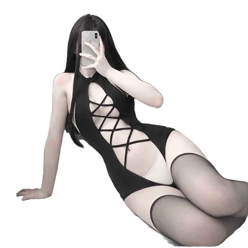 Domila Sexy Underwear Tight Swimsuit Onesie Uniform Clothes Passion Suit Pajamas Temptation Qqny Wholesale