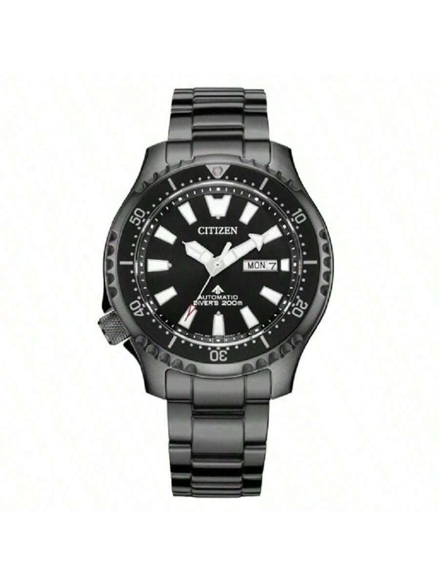 

stylish Citizen automatic watch, featuring displays, trendsetting accessory. Blending fashionable outdoor avant-garde waterproof as watch NY0135 чорний