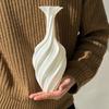 Abstraktní váza s 3D tiskem 25 cm Moderní severská domácí dekorace Umělecká květinová aranžmá Středový prvek Sochařská dekorace domov