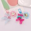 Candy Color Keychain Punk Jelly Balloon Dog Keychains For Women Bag Pendant Jewelry Trinket Car Key Ring Key Chain
