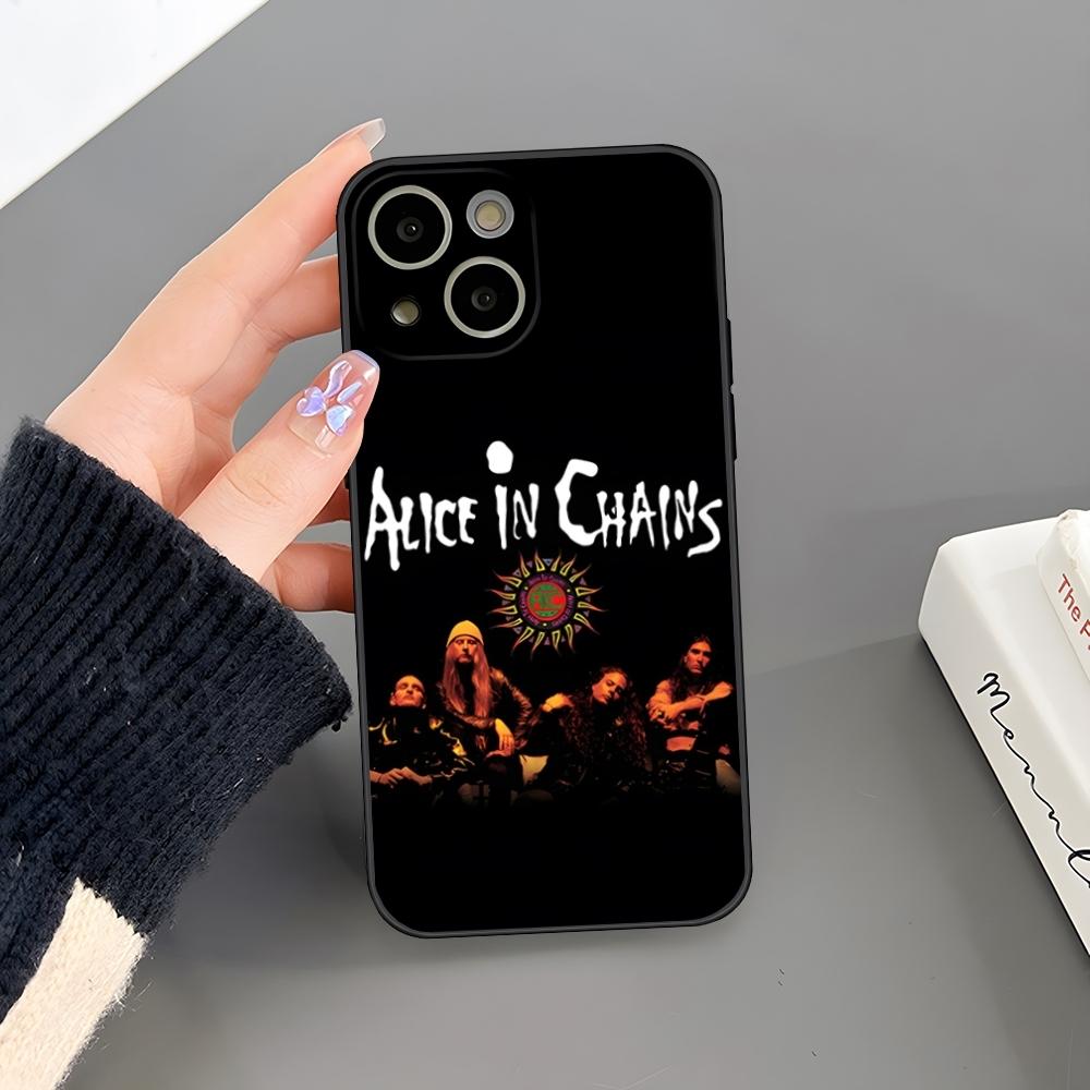 Heavy Rock Band-Alice In Chains Phone Case For iPhone 18 17 Pro Max 16 15 14 Pro Max 13 Mini 11 12 Xr X Xs SE Plus Back Cover