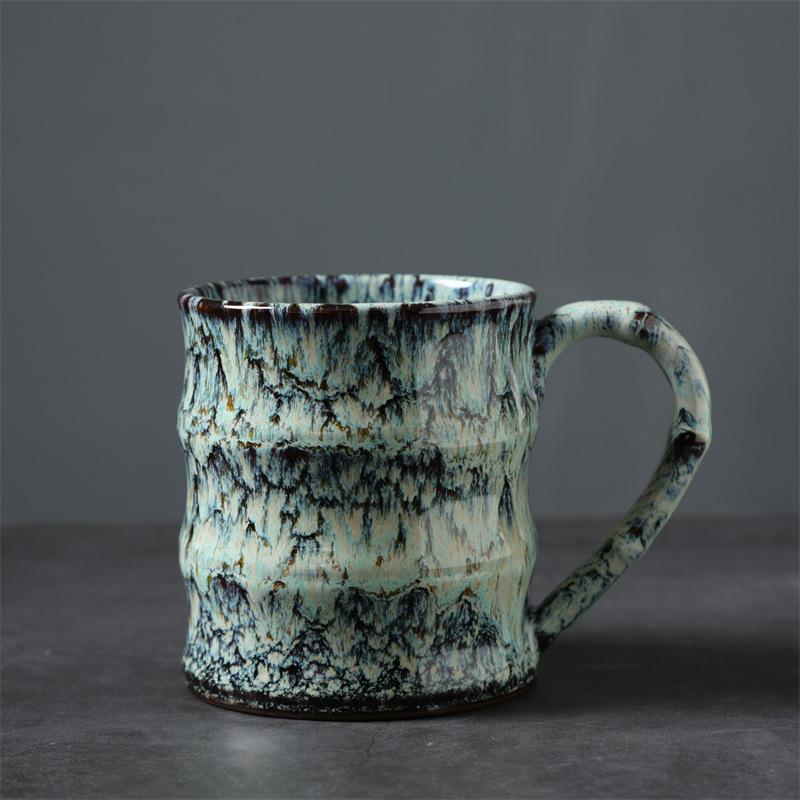 Large-Capacity Ceramic Kiln Change Water Cup Creative Coffee Cup Hot-Selling Ceramic Cup Creative Cup
