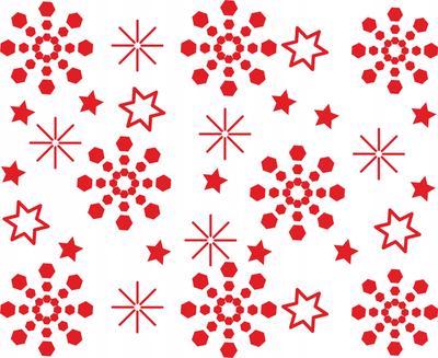 Christmas Star Stickers S-02