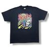 Vintage 90s Bad Attitude Grim Reaper Skull T-Shirt Mens Size XL Horror 3D Emblem