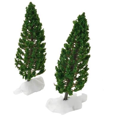 Pine Tree Complete Trees Sand Table 11CM Fine Hole Trees 10pcs Green Layout Pine Plastic Accessories Decor For Scale