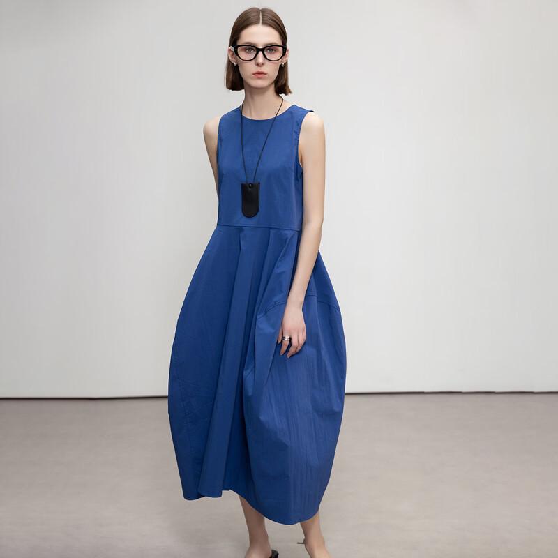 DeMana Cloud Oxygen Cotton Irregular A-Line Sleeveless Midi Dress XL