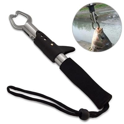 18CM Stainless Steel Fishing Gripper Professional Fish Grip Lip Clamp Grabber Folding Pliers Clip Controller Fishing Tool
