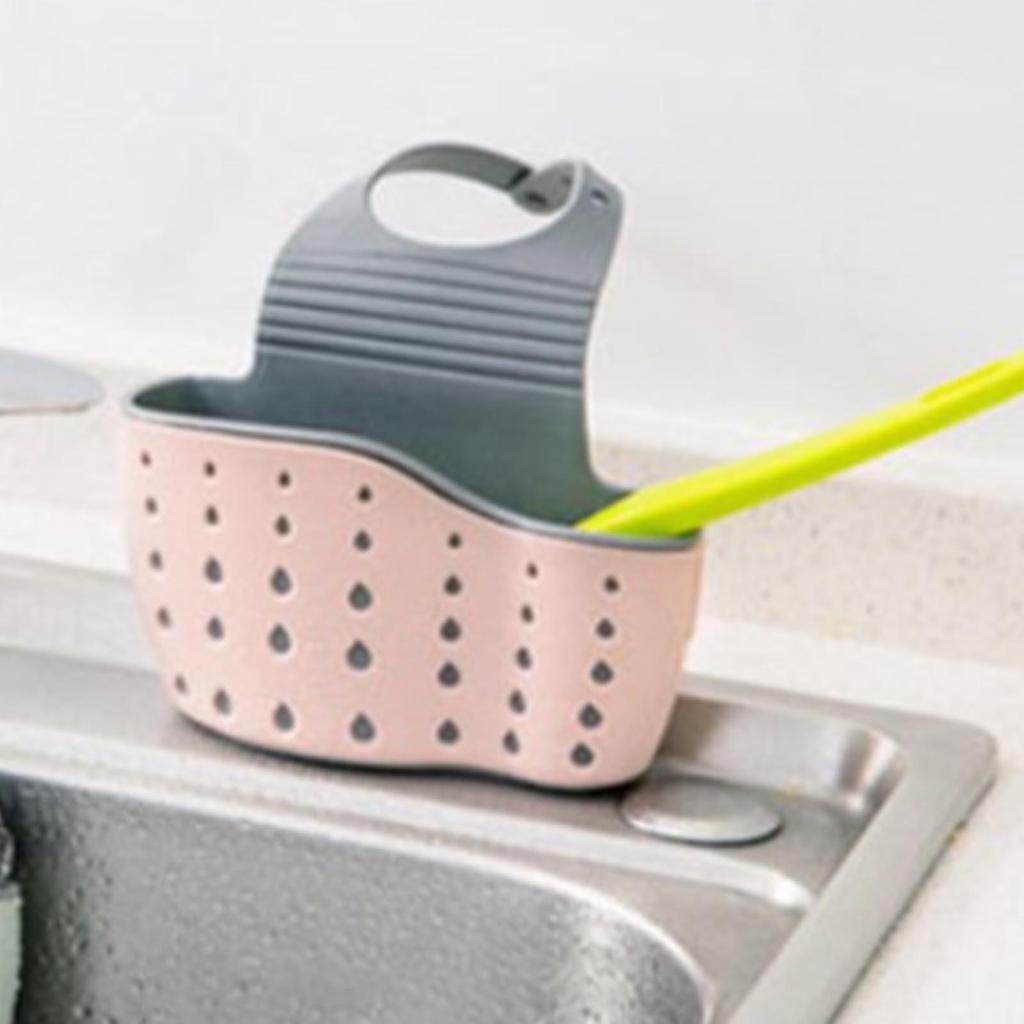 Spülbecken-Schwammhalter, Kunststoff, doppellagig, multifunktional, Abflusssieb, Korb, Lebensmittelfänger