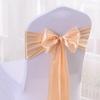 Chair Ribbons Chair Back Flower Elegant Satin Chair Tie Bow Set for Banquets Parties Weddings 10pcs Flower Back Decoration