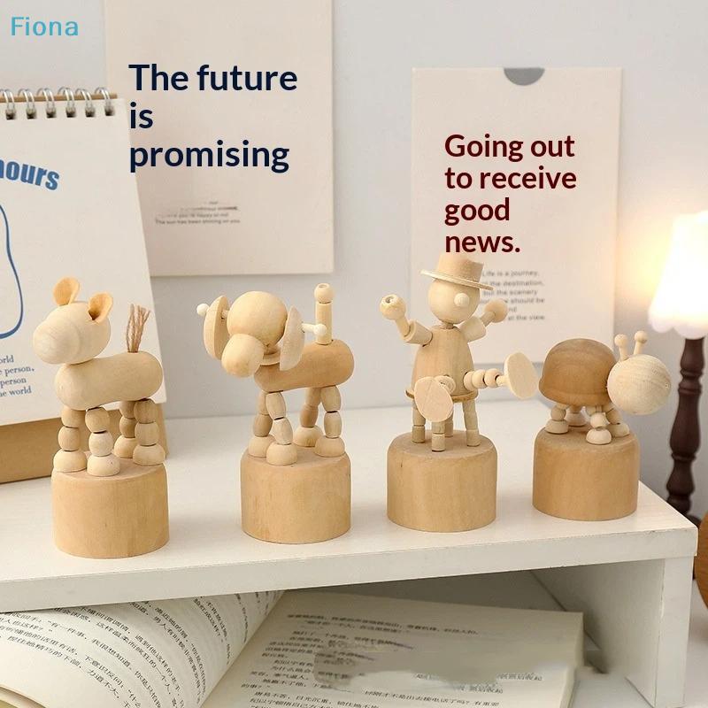 Artikulierte Holztiere & Figuren Spielzeug, Miniatur posierbare Holzpuppen für Schreibtischdekoration & Kinderspiel