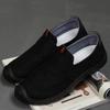 Scarpe Singole da Uomo con Tendini di Mucca e Suole Morbide, Scarpe da Uomo Anziano, Scarpe Casual Traspiranti in Tela, Scarpe di Lino, Scarpe Basse a Fagiolo