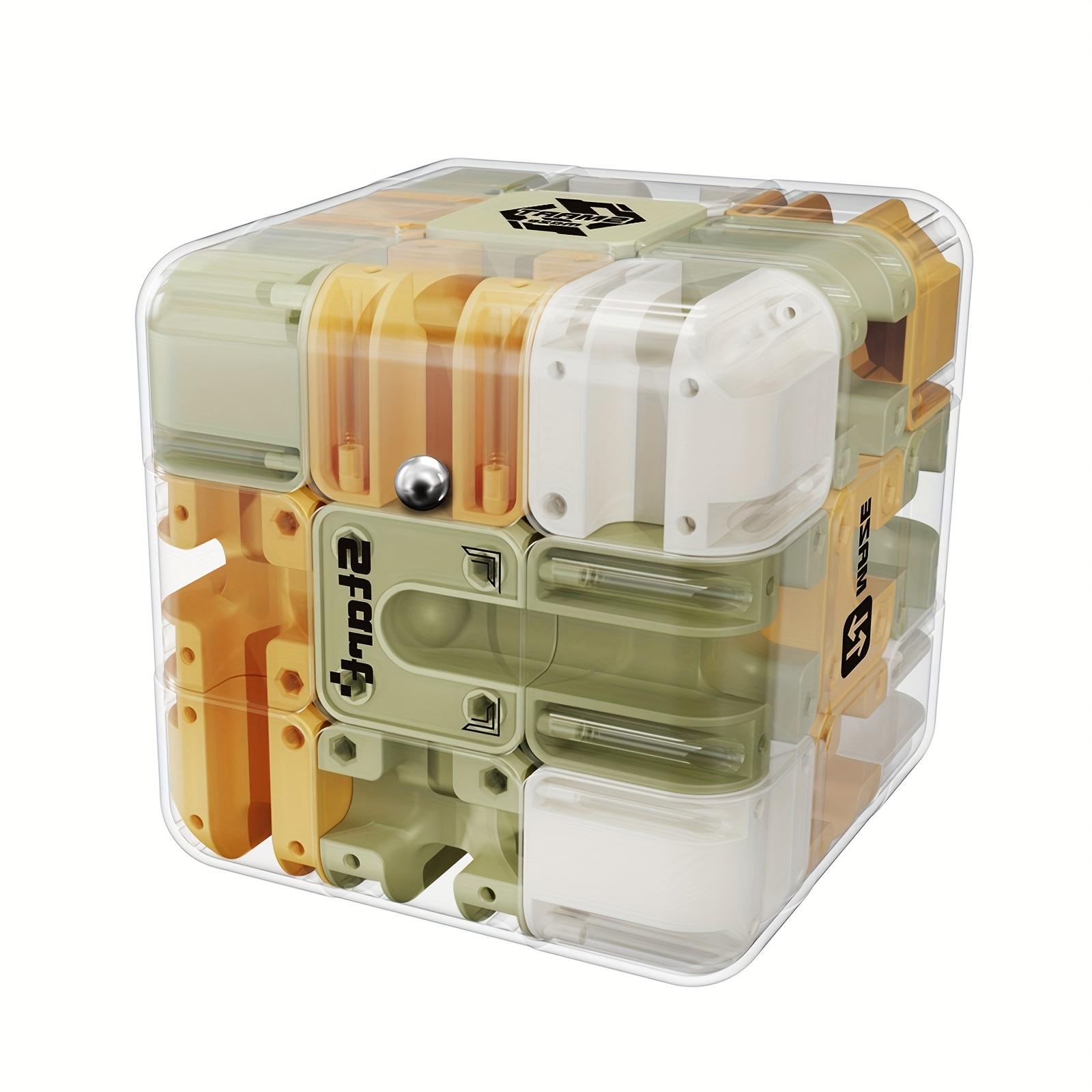 

3D Лабиринт Магический Кубик Шестисторонний Прозрачный Пазл Кубик Скорости Кубики Игрушки Лабиринт Для Детских Развивающих Игрушек Подарок на День Рождения