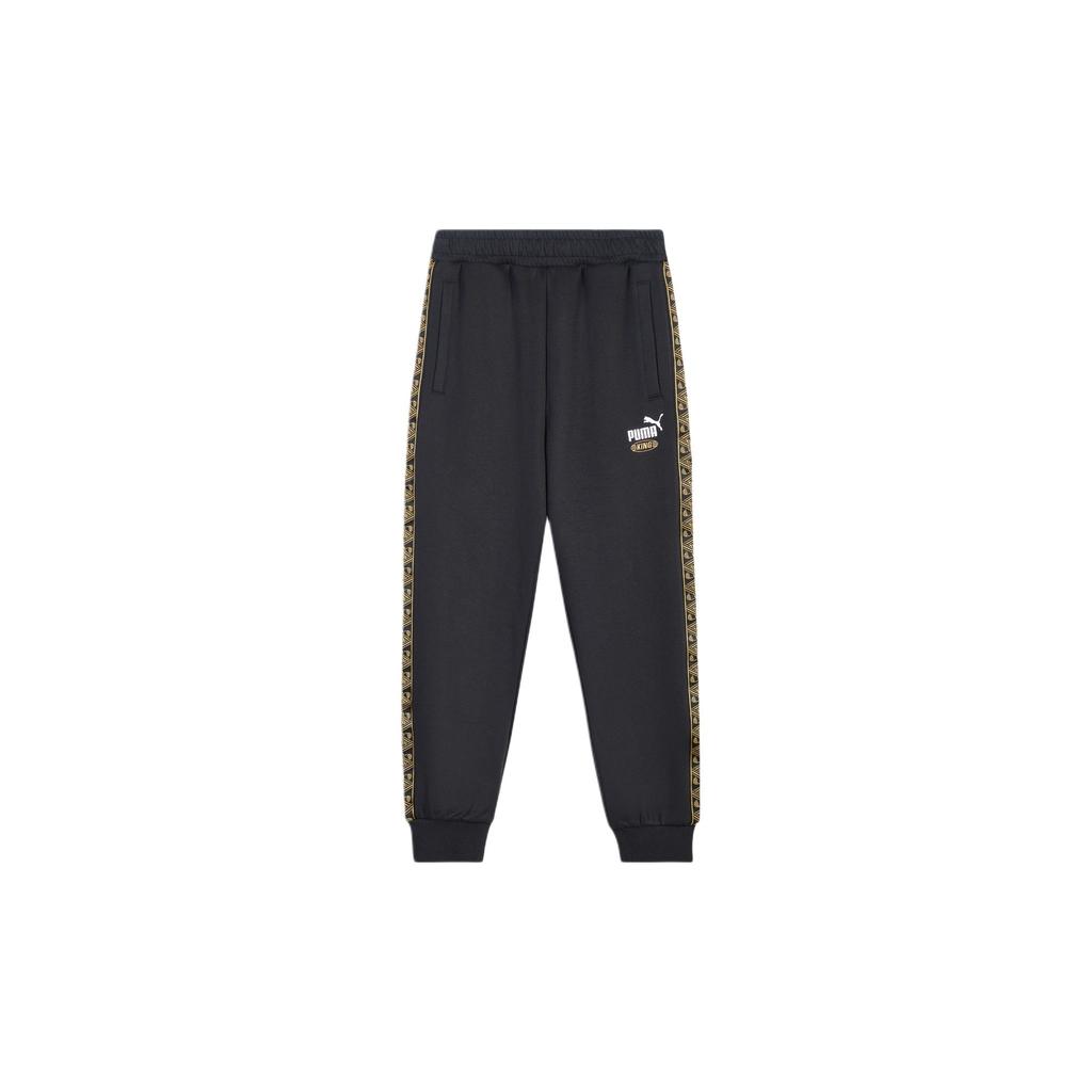 Puma Unisex T7 Tape Logo Knit Pants Black 637077-01