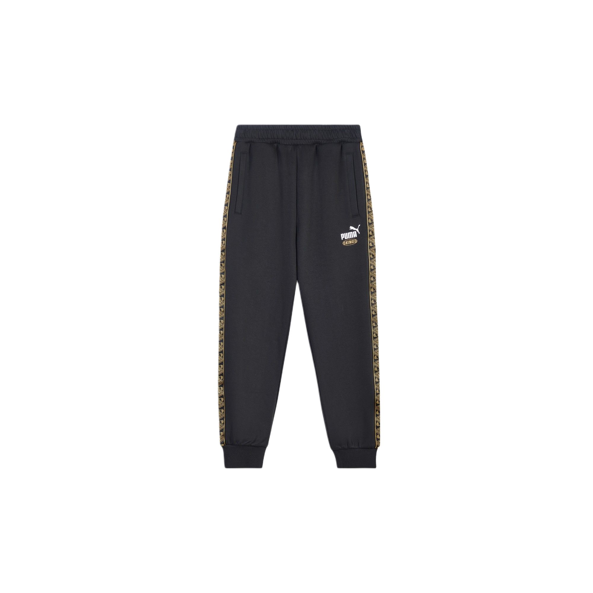 PUMA Unisex T7 Tape Logo Knit Pants Black 637077-01 S