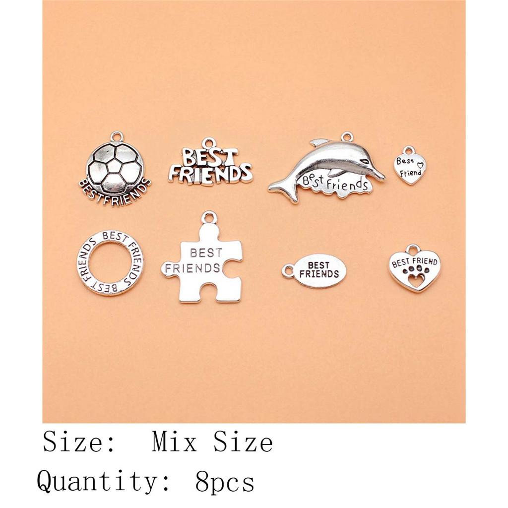 New Year's Day Aesthetic Jewelry Charms Study Sports Mixed Set Charms Pendant Women's Bag Bracelet Pendant