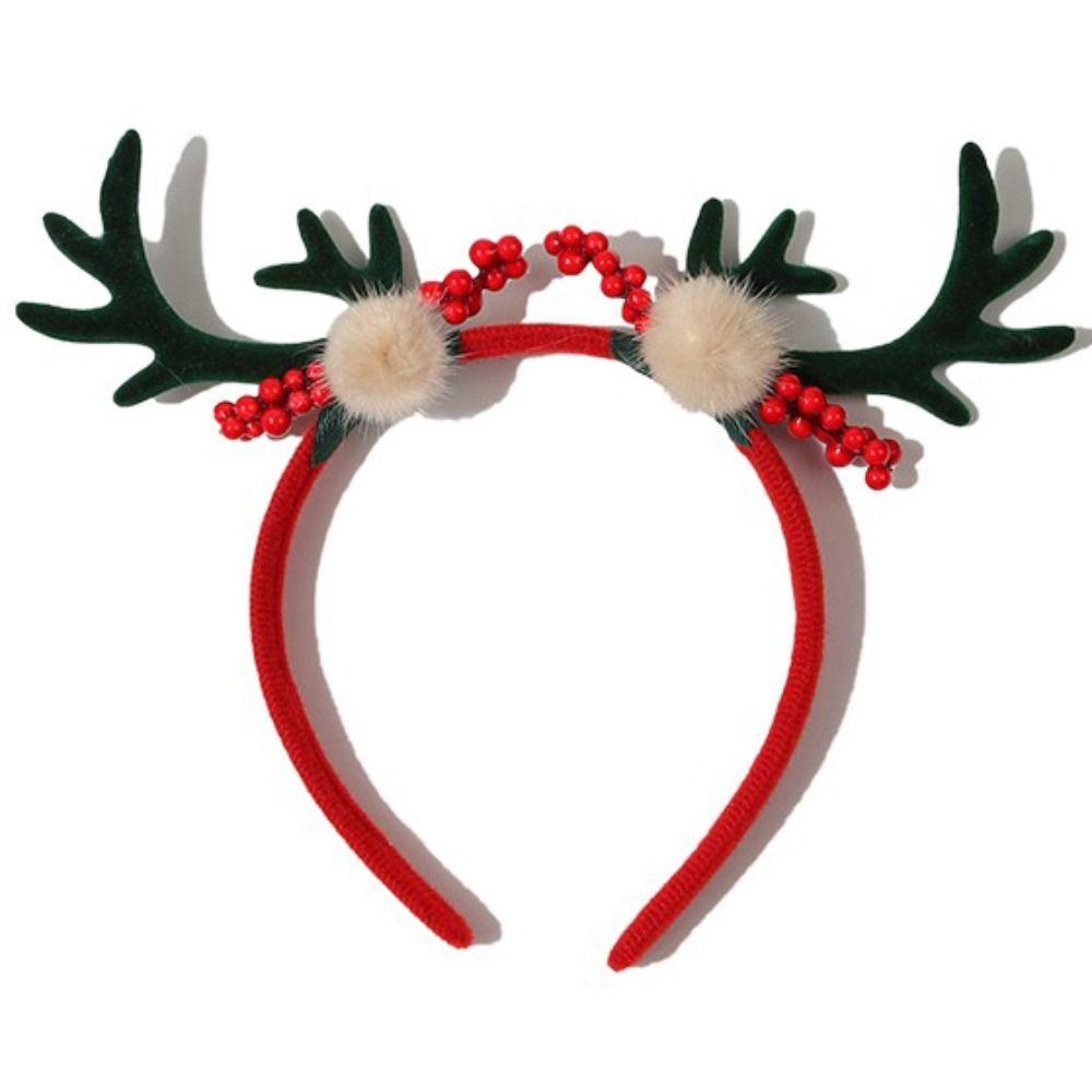 Plastic Antlers Headband Fawn Horn Christmas Elf Headband Christmas Headband  Ladies