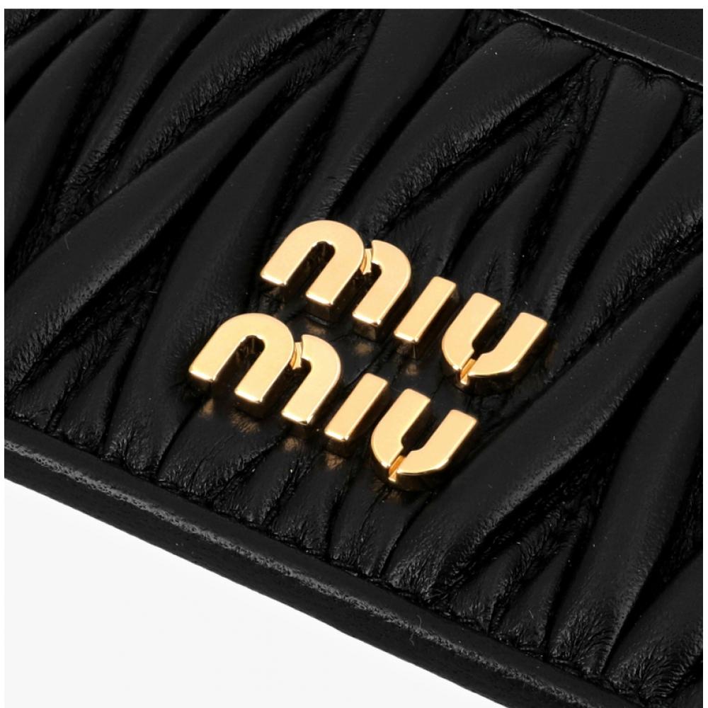 Miu Miu 5mc076 Afpp F0002 Materasse Nappa Card Holder