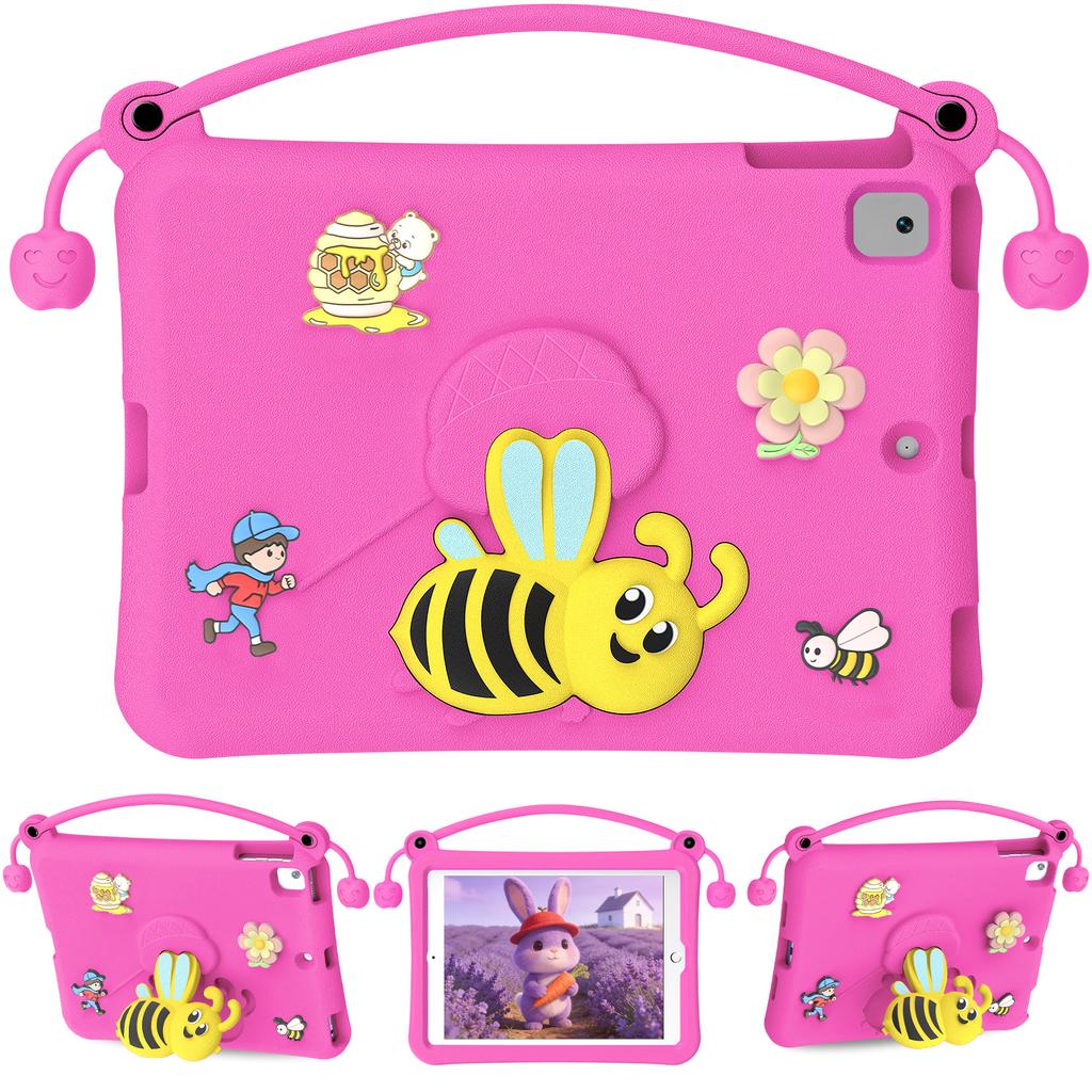 EVA Case For iPad 10.2 (2021) / (2020) / (2019) / Air 10.5 inch (2019) Bee Style Kickstand Tablet Cover with Carry Handle