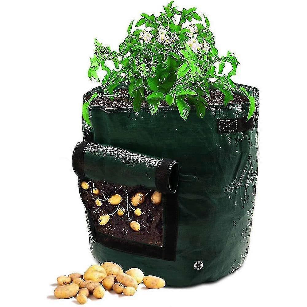 2er-Pack Pflanzsack Pflanzsack Kartoffelzuchtsack Garten-Zuchtsack Kartoffel-Gemüse-Zuchttopfbeutel mit Griffen