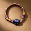 European and American Natural Stone Devil's Eye Colorful Braided Adjustable Bracelet Dopamine Series Trendy Lucky Charm 2026 New