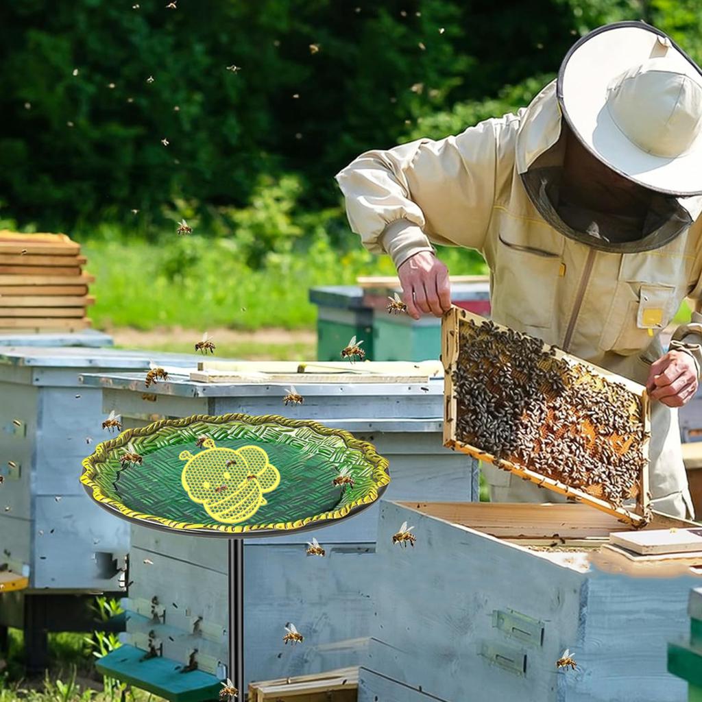 Yousheng Bee Water Feeder for Outdoor Garden Decor Floating Bee Butterfly Drinking Station for Pollinator Insect Feeder Bee Bath