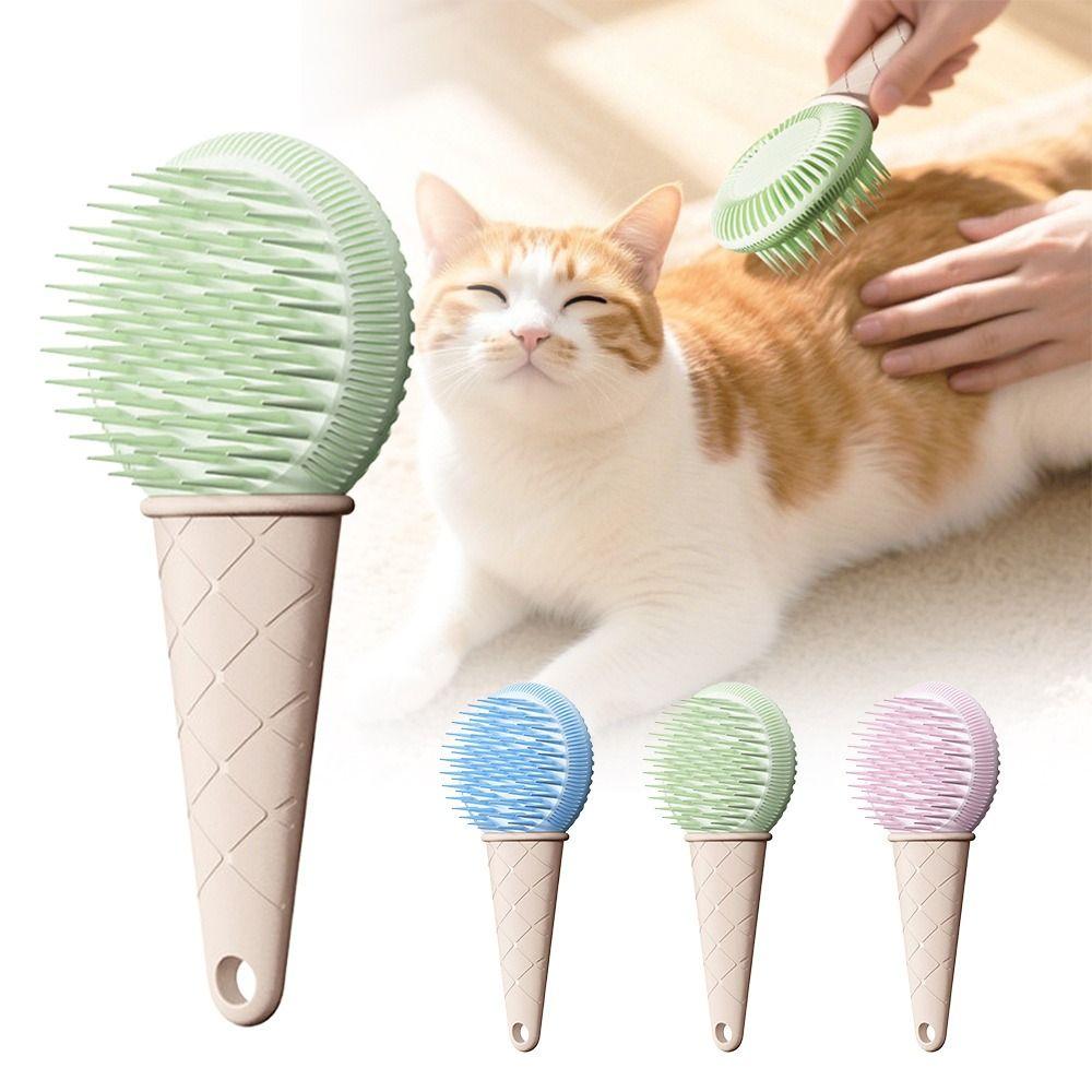 Multi-functional Silicone Massage Comb Double-sided Pet Cleaning Brush Pets Supplies