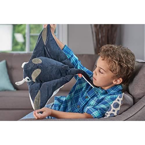 Peluche - wild republic - raie manta - 30 cm - bleu - cuddlekins
