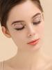 1pc 3D Metallic Face & Eye Stickers, Waterproof Eyeliner Tattoo for Halloween, Festival & Stage Makeup