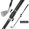 Golf Chipper Retractable Shaft Practice Club Adjustable 22"-37" Anti Slip Rubber Grip,