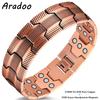 Reines Kupferarmband für Herren Magnetische Vintage-Armbänder Armband Verstellbarer Schmuck Geschenk mit Größenwerkzeug