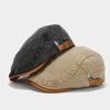 New Spring Summer Outdoor Cotton Beret Solid Color Denim Stylish Flat Visor Hat Casual Adjustable Unisex Vintage Newsboy Caps
