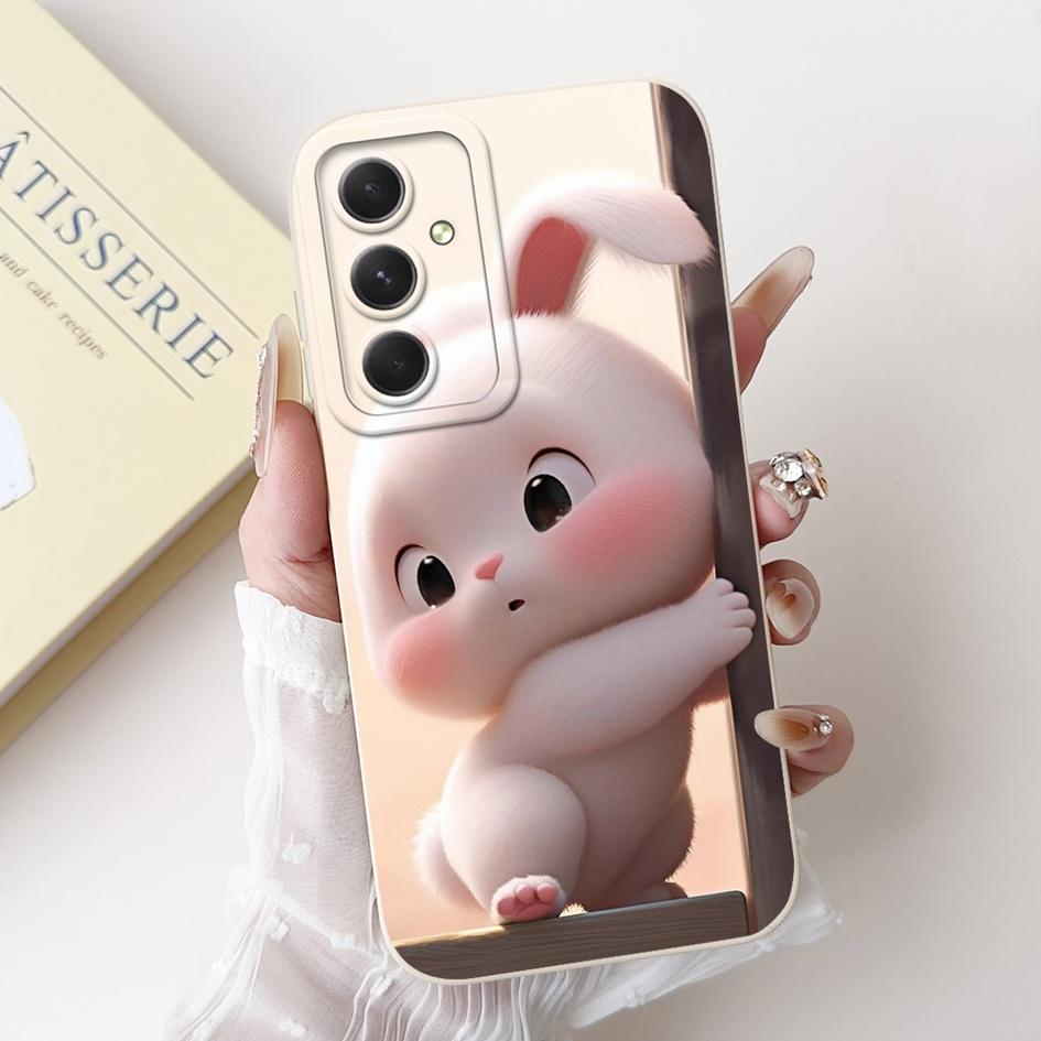 Case For Samsung Galaxy A53 A54 A55 5G Cover SM-A536B SM-A546V SM-A556B Shockproof Funda Fashion Flower Soft Silicone Matte Etui