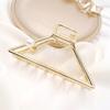 Unique Fashion Hair Accessories Ladies Geometric Metal Korean Hair Claw Clip