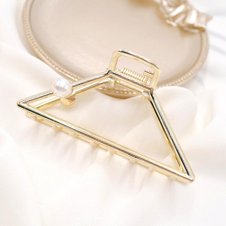 Unique Fashion Hair Accessories Ladies Geometric Metal Korean Hair Claw Clip