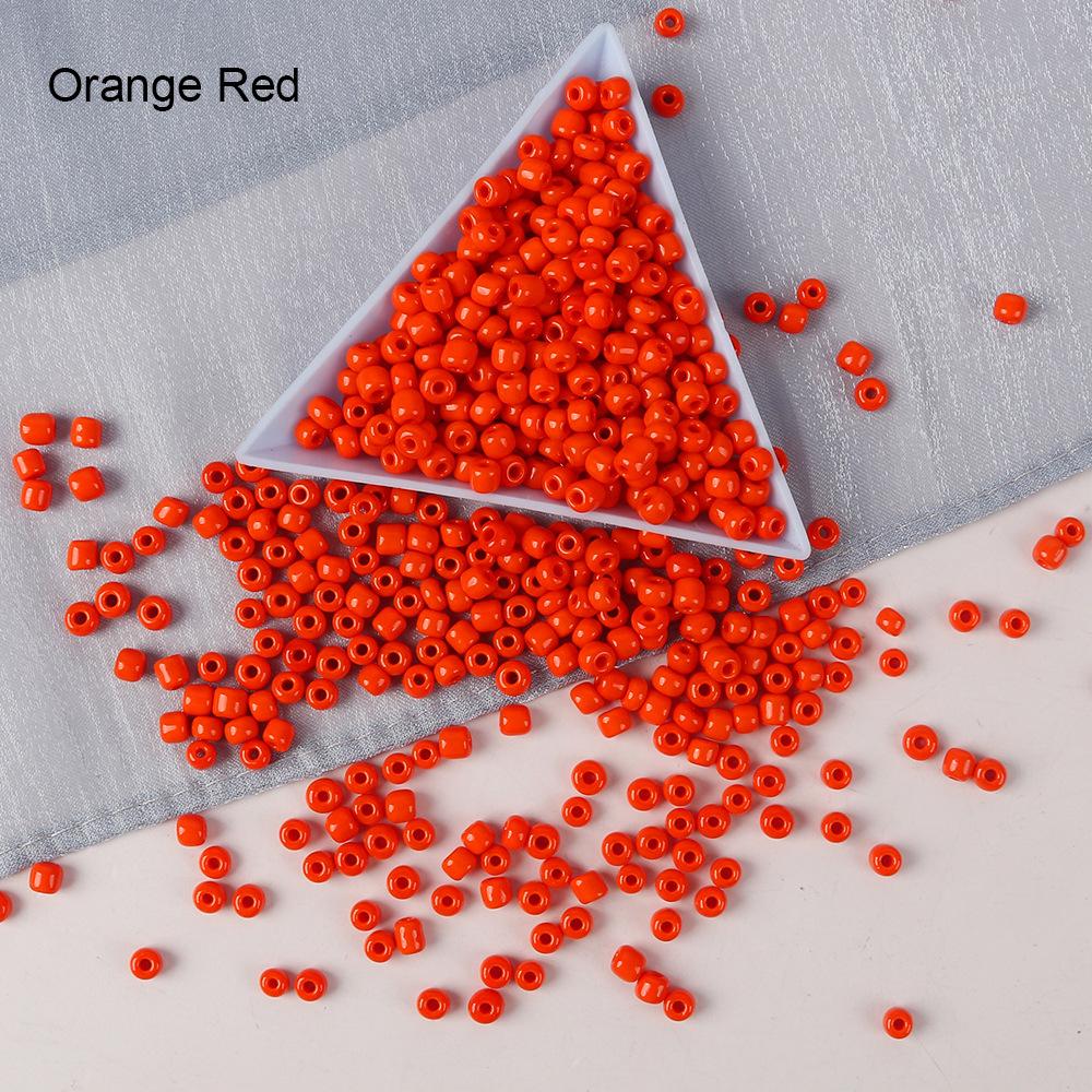 2/3/4 Mm Solid Color Glass Rice Beads Beaded Diy Handmade Necklace Bracelet Beaded Loose Beads Jewelry Accessories Material
