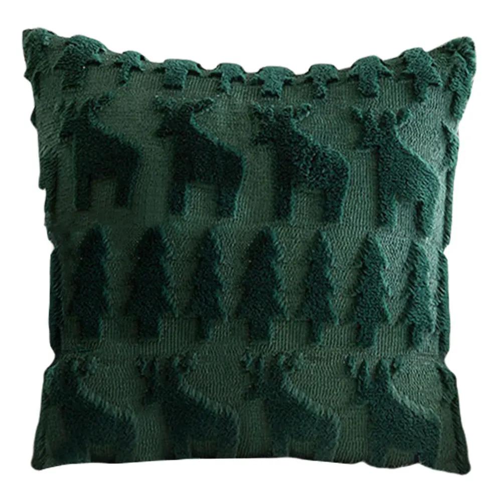 Christmas Pillow Covers Christmas Decor Soft Plush Pillowcase Couch Cushion Case Winter Holiday Decor For Home 45x45cm