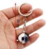 Glowing Sun Double Side Nebula Galaxy Glass Ball Planet Keyring Luminous Keychain Solar System