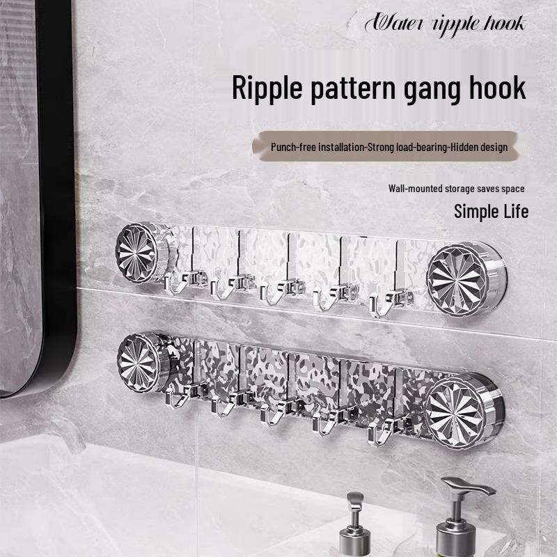 Rotating Suction Cup Bathroom Hooks - No Drill Towel Storage Shelf