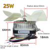 220V 25W30W45W65W90W Manufacturers Wholesale Spot Refrigerator Freezer Cooling Motor no cover Condenser Fan Motor