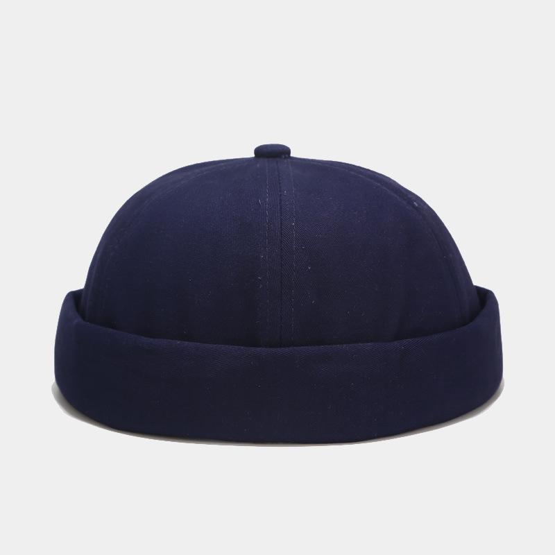 Unisex Solid Color Retro Cotton Melon Cap – Spring/Summer Street Trend