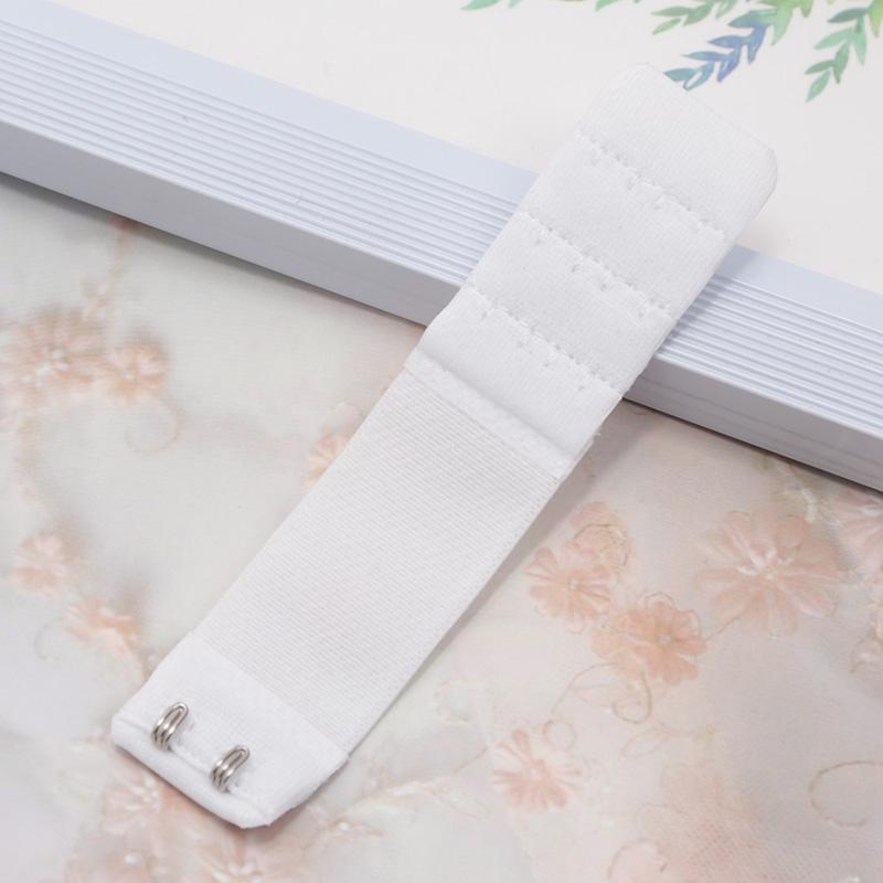 3pcs 2 Hook Bra Extension Strap Extenders for Women Adjustable Belt Buckle Nylon Elastic Bra Extension Strap Hook Clip Expander