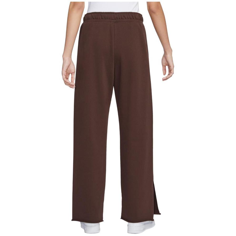 Nike Solid Color High Waist Wide Leg Casual Sports Pants Women pants Earth-Brown DV7845-227