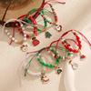 Christmas Polymer Clay Bead Bracelet Set: Santa Claus, Reindeer, and Tree