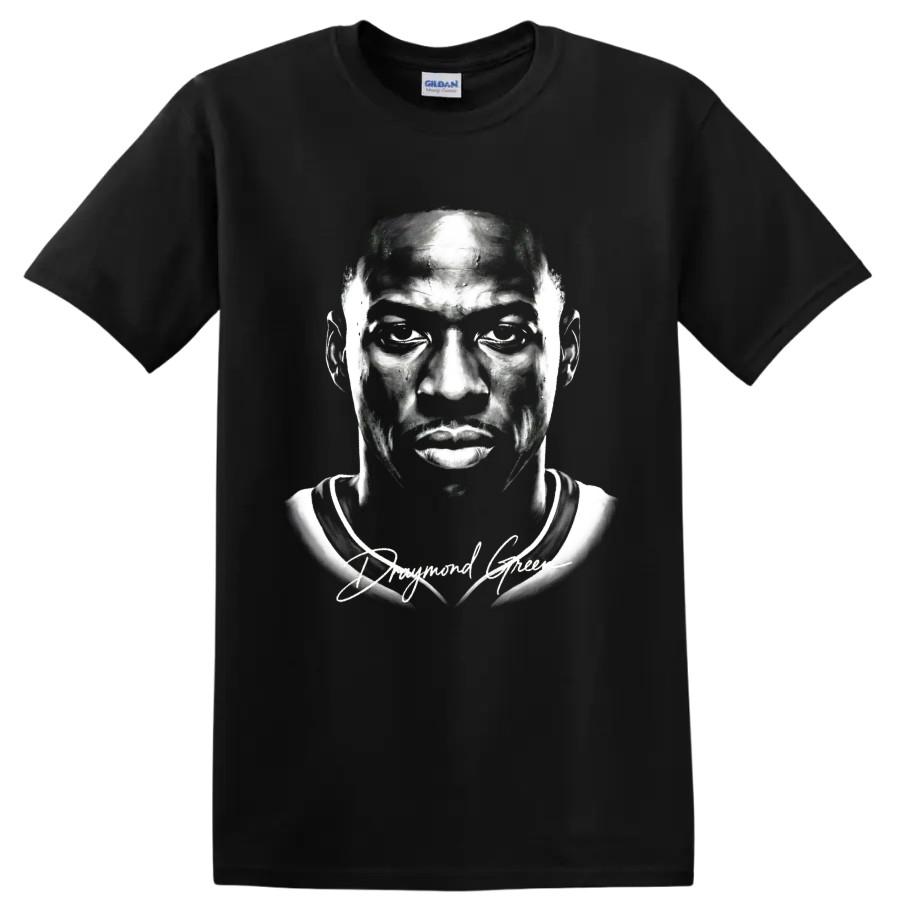 Draymond Green Basketball Player Portrait Graphic T Shirt Sports Fan Gift Tee