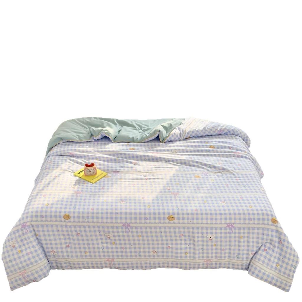 New A-Type Summer Cooling Quilt - Lightweight Single & Double for Dorms, Kids & Gifts