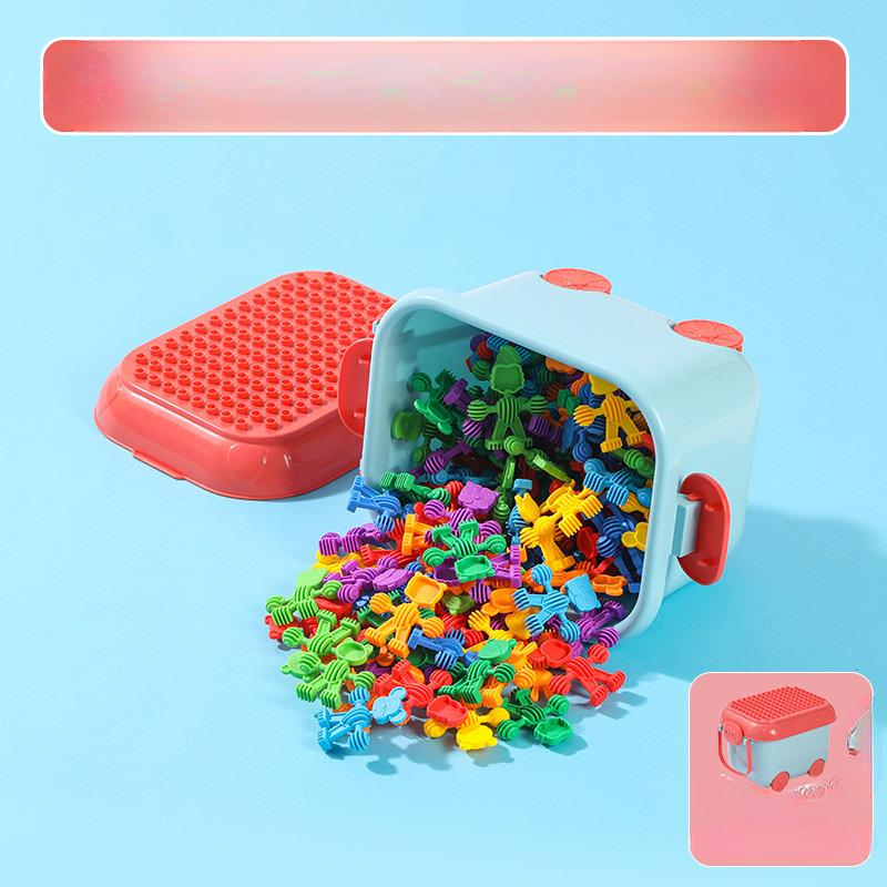 Kindergarten Soft Plastic Building Blocks Animal Baby Elf Building Blocks Villain Plastic Puzzle Toys