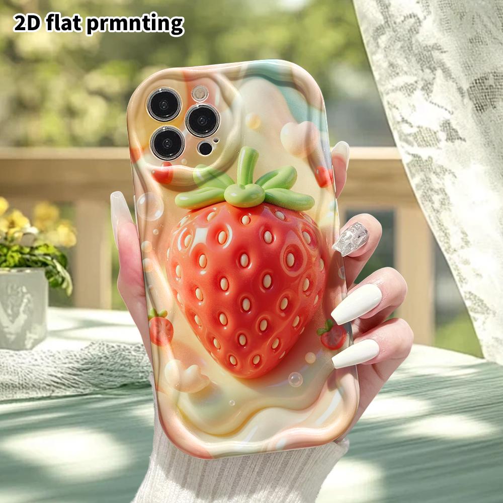 Phone Case: 2D Flat Design Suitable for iPhone 18, 17, 16, 15, 14, 13 Pro Protective Case, Puffy Gummy Style, Perfect Holiday Gift for Christmas and H